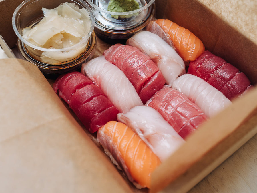 Zestaw sushi Nigiri set w Japonki Browary Warszawskie